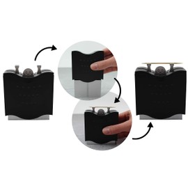 Winkee - Mr Help Toothpick Dispenser Practical Toothpick Dispenser Ideal for Office Workers Kitchen Gift Automatic Toothpick Holder Toothpick Box Black Gift for First Time