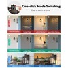 OPAXIS Distance-Adjustable Motion Sensor Outdoor Lights, Oil Rubbed Bronze Wall