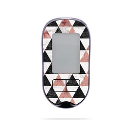 MightySkins Skin Compatible with Accu-Chek Aviva Plus - Marble Pyramids | Protective, Durable, and Unique Vinyl Decal wrap Cover | Easy to Apply, Remove, and Change Styles | Made in The USA