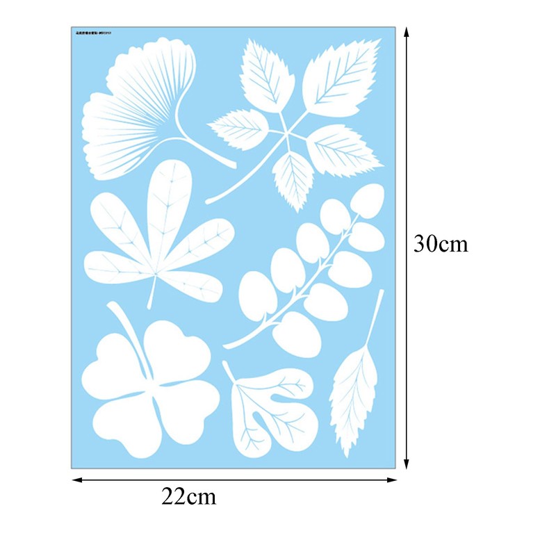 CONGGUAN 26 Pcs Leaf Shape Anti-Collision Window Decals Bird Strike