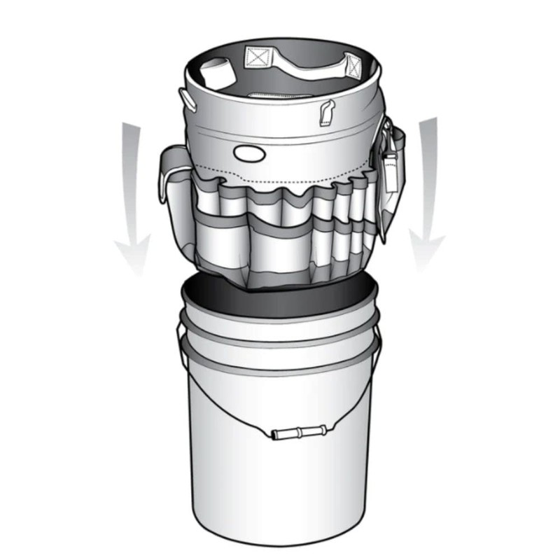 Tool Organizer, Bucket, 30 Pocket