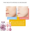 7 PCs Pink Series Multi-color Makeup Sponge Set, Foundation Blending