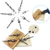 7 Pieces 5 Flutes Woodworking Countersink Wood Drill Bit Set