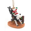Cape Shore Santa Riding Bull Ornament, 3.5-inches, Multicolor, Resin