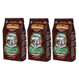 Pablo's Pride Guatemalan Whole Bean Coffee, Medium-Dark Roast, 32 Oz- Pack of 3