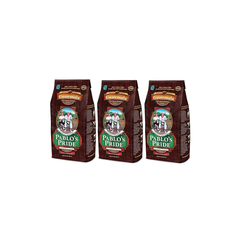 Pablo's Pride Guatemalan Whole Bean Coffee, Medium-Dark Roast, 32 Oz-
