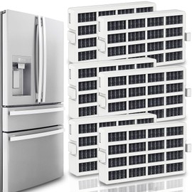 Upgraded 6 Pack W10311524 Fresh Flo-w Refrigerator Air Filter Replacement Whirlpool KitchenAi-d Mayta-g Fridge Air1 Filters W10335147 W10315189 2319308 W10335147A AP4538127 WS2580853