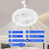 Ventilador de Techo con Luz LED, 10 Pulgadas, 1900lm, 22W,