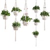 WeedGuard Outdoor Plant Hanger Macrame – Handcrafted Knotted Lifting Rope