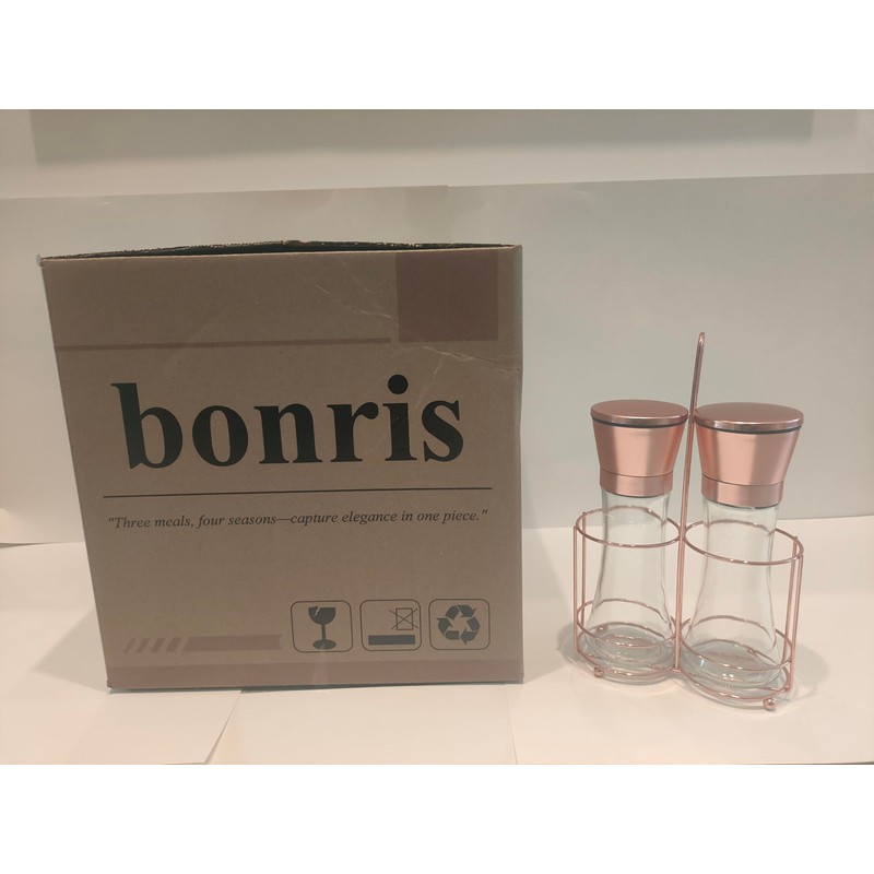 bonris Copper Stainless Steel Salt and Pepper Grinder Set Manual