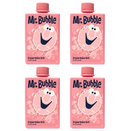 Mr. Bubble Original Bubble Bath, Bubblegum Scent, 8 oz Retro Bottle, 4-Pack