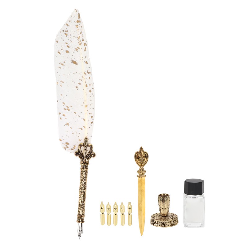Quill Pen Set Retro Elegant Exquisite Smoothing Writing Multiple Replacement