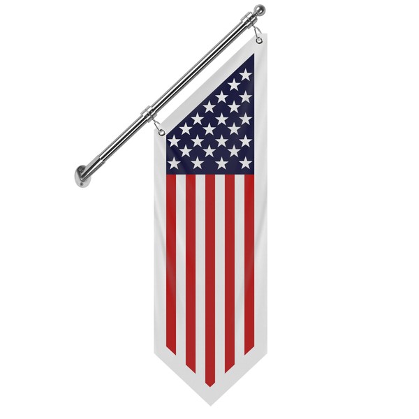 QSUM American Flag, Double-Sided Three-ply Thickened Polyester USA Flag with