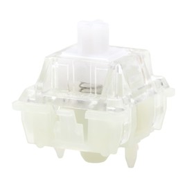 KPREPUBLIC Cherry MX Ergo Clear Tactile Switch - 5pin SMD RGB 40g 55g for Mechanical Keyboard - Milky White Clear Factory Lubed (Ergo Switch x110)