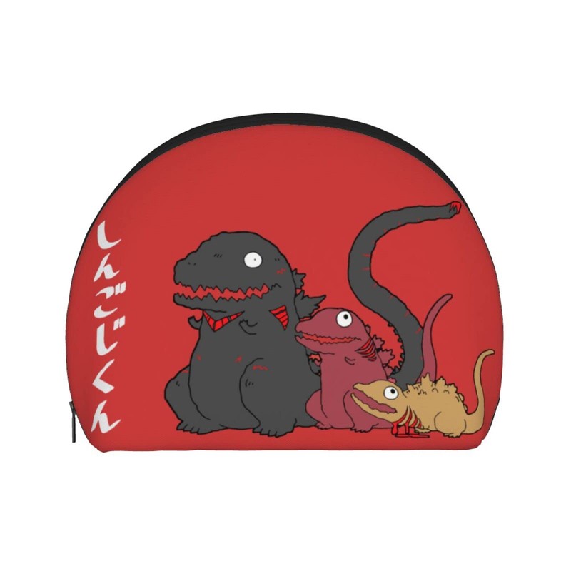 Rikana Godzilla Wallet, Men's, Large Capacity, Coin Purse, Zip Around
