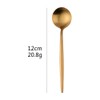 Bisda Portuguese Coffee Spoon Tea Spoon Set, Gold, 18-8 Stainless