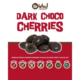 Sun Dried Chocolate Covered Snacking Cherries | Allergy Friendly And Vegan Valentine's Day Chocolate | Dairy Free, Nut Free, Soy Free, Gluten Free by No Whey Foods