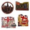 6 London metal magnets - British souvenirs fridge magnet -