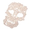 zalati Lace Applique Patch Embroidery Cotton Skull Sewing Badge