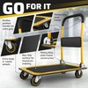 Upgraded Foldable Push Cart Dolly | 330 lbs. Capacity Moving