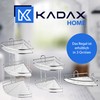 KADAX Eckablage, Wandeckregal aus chromstahl, Badezimmer Eckregal, Duschkorb, Duschablage, Duschregal