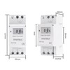 THC15A Digital LCD Electronic Relay Timer Din Rail 2 Wire