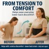 Soporte lumbar extra transpirable y ajustable para mujeres y hombres,