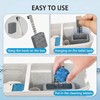 Toilet Tank Tablet Holder,Adjustable Holder-Hanging Bleach Tablet Bracket with 6