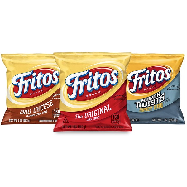 Fritos Corn Chips Variety Pack, 1 Ounce (Pack of 40)