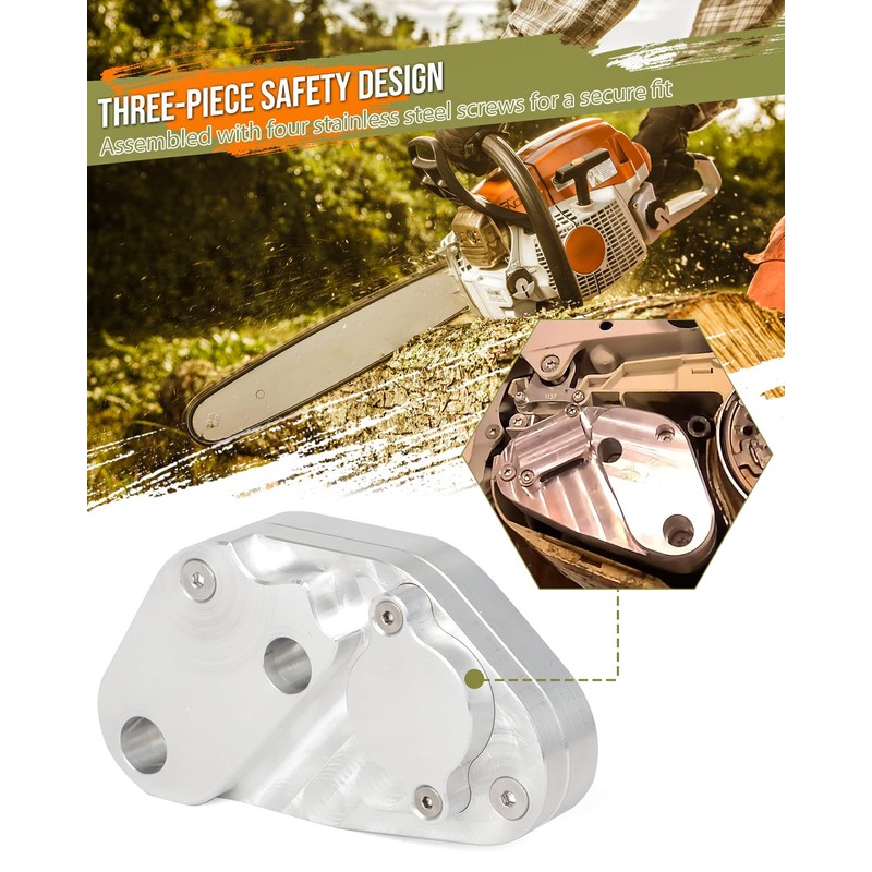 Foruly 194T 193 Chainsaw Muffler - Perfor-mance CNC-Machined Aircraft Aluminum,