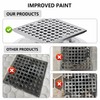 Uni-Green Chrome 4 Inch Square Shower Drain with PVC Flange
