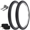 PRO+ Pair of Bicycle TIRE 24" X 1.75" Black/Black SIDEWALL