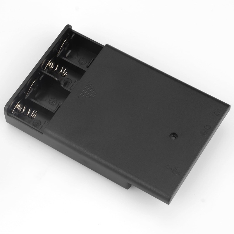 VWEICYY 2 PCS 4 AA Battery Holder with USB Port,