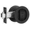 EHOMEWARE 1 Pack Matte Black Pocket Door Lock, Bed/Bath Privacy