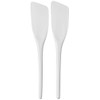 Hutzler Flexible Nylon Spatula Scraper, 11", White, Set of 2