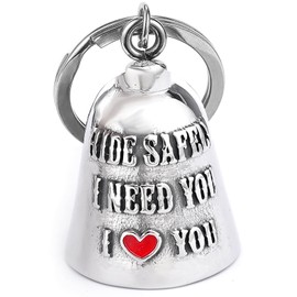 Motorcycle Bell - Motorcycle Bell for Men Women,Biker Bell Accessory,Guard Riding Safety (Cross Blue)