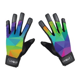 Layout Ultimate Frisbee Gloves - Ultimate Grip and Friction to Enhance Your Game! Perfect for Ultimate, Disc Golf and All Disc Sports! (Poly XS)