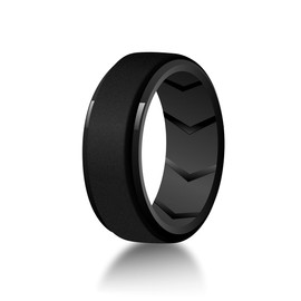 Pinannie 4 Pack Mens Silicone Wedding Bands, 8mm Wide Rubber Wedding Rings, Hypoallergenic Breathable Men's Silicone Ring for Him, Multi Colors Active Sport Fitness Size 15