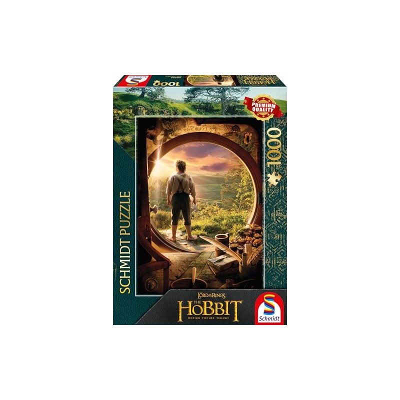Schmidt Spiele 58552 The Hobbit, Leaving Bag End, 1000-Piece Jigsaw
