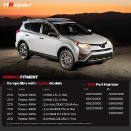 HRepair Electric Hatch Lift Struts fits for 2013-2018 Toyota RAV4 Power Liftgate Shock Support Actuator Replaces# 6892009010 6891009010 - Left & Right