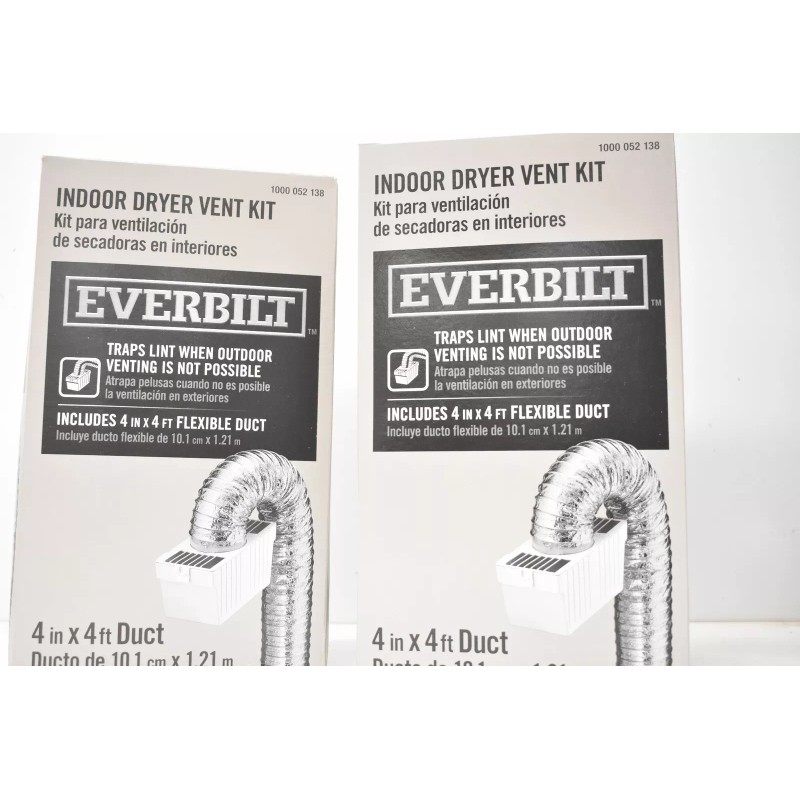 Everbilt Indoor Dryer Vent Kit 4in x 4ft 1000 052