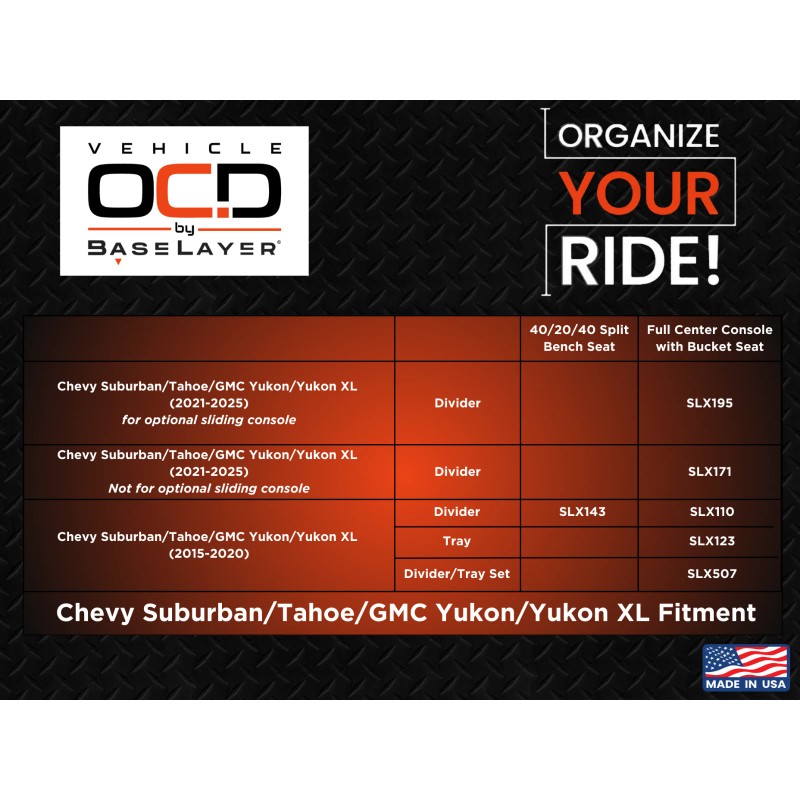 Vehicle OCD – Chevy Suburban/Tahoe
