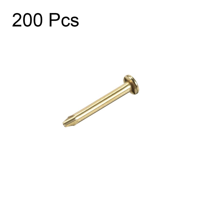 sourcing map Small Tiny Hardware Nails Iron 1.2X10mm(DxL) for DIY