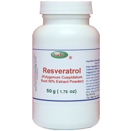 NuSci Pure Resveratrol Powder Standardized 50% Extracted from Polygonum Cuspidatum Root (50 Grams (1.76 oz))