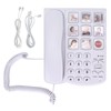 Telephone Landline, Ld-858Hf Wired Big Buttons Fixed Phone Photo Storage