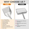 Chicken Poop Scooper: 2-in-1 Rake & Sifter - Silver Chicken