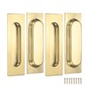 M METERXITY 4-Pack Recessed Finger Pulls, 4.72 Inch Inner Circle