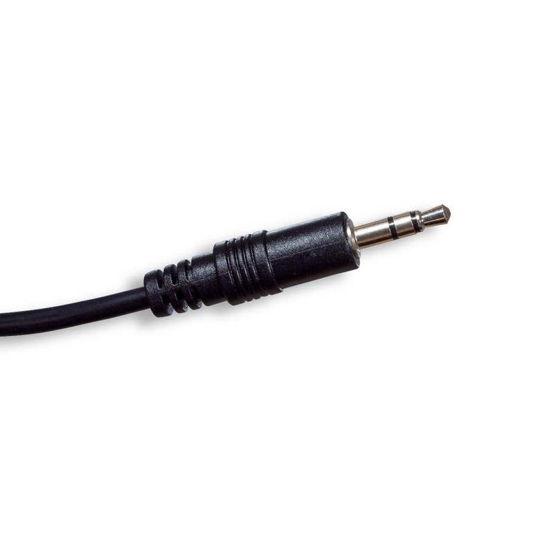 Cablelera 3.5mm Stereo M/1', 28AWG Audio Cable, Black (ZCUUFEMM-01)