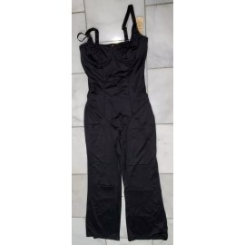 Popilush Women's Size L Black V Neck Sleeveless Shapewear Pant Jumpsuit