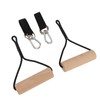 Wooden Gymnastic Rings Portable Pull Up Handles Arm Strength Trainer